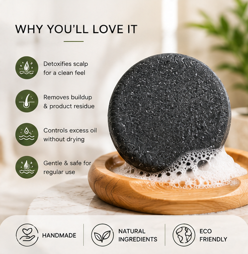 Ash Kitchen Activated Charcoal Shampoo Bar