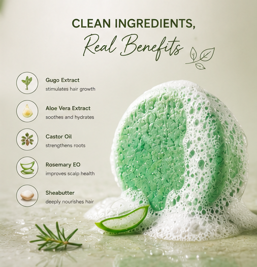 Ash Kitchen Gugo Aloe Vera Shampoo Bar