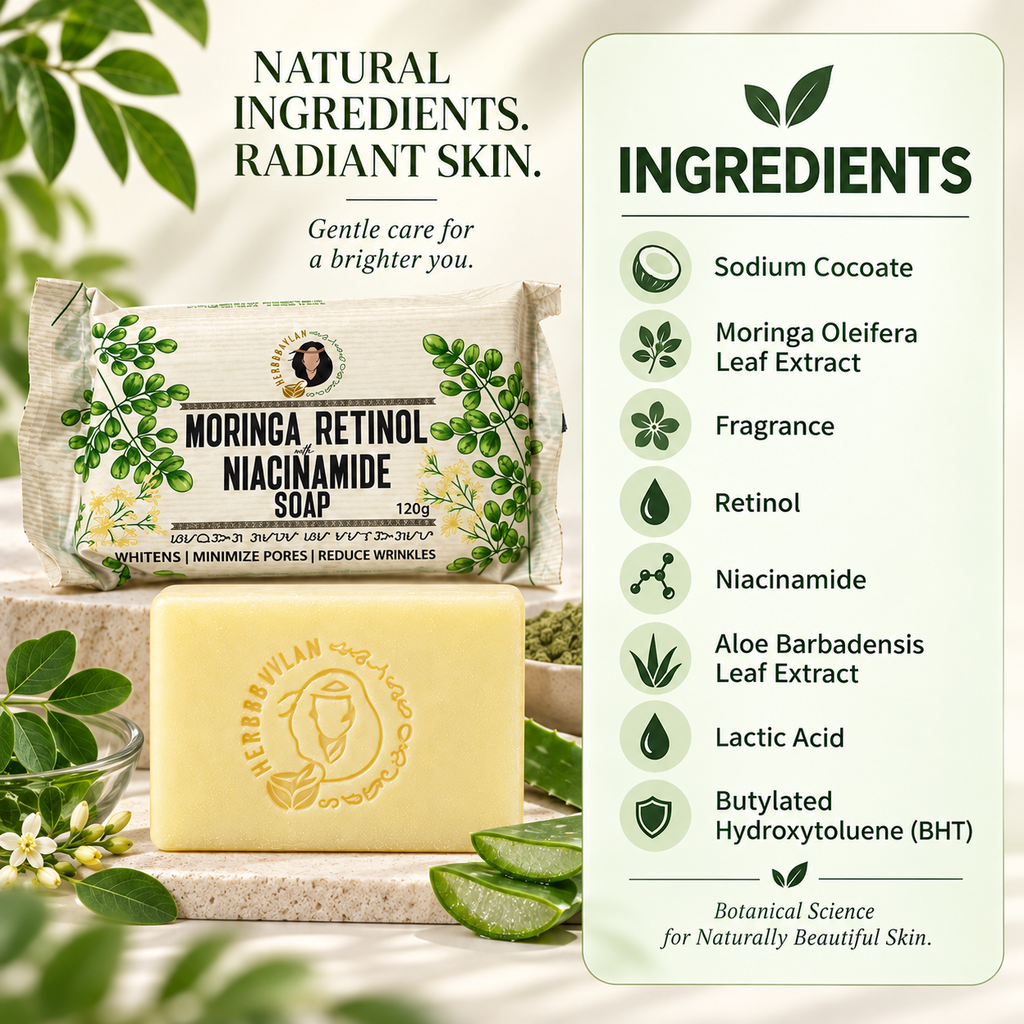 Moringa Retinol with Niacinamide Soap