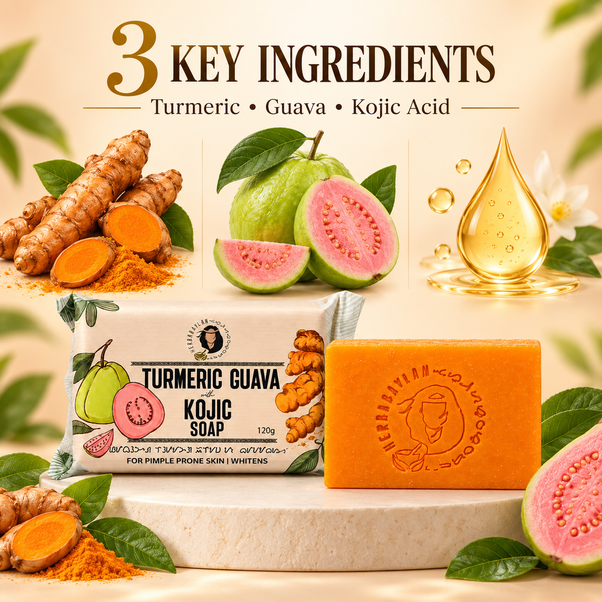Turmeric Guava with Kojic Soap