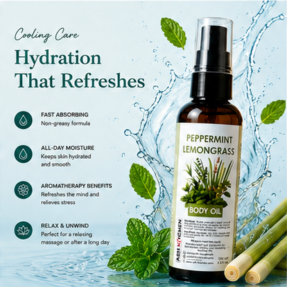 Ash Kitchen Handmade Peppermint Lemongrass Body Oil