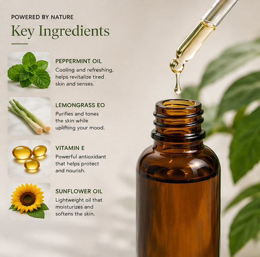 Ash Kitchen Handmade Peppermint Lemongrass Body Oil
